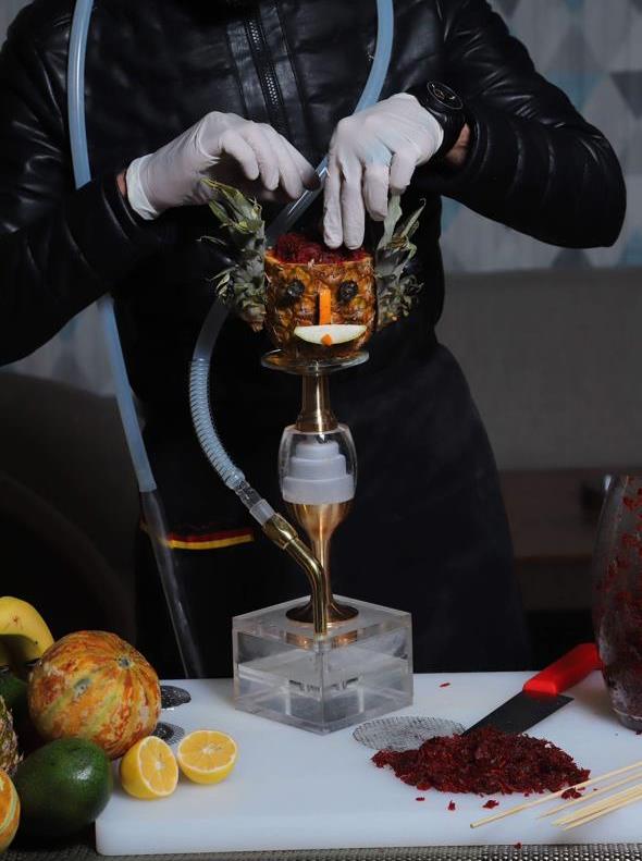 Creative hookah presentation