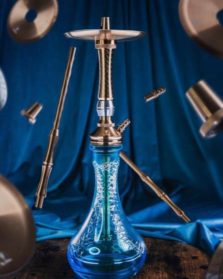 Blue luxury hookah